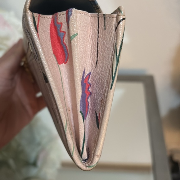 Miu Miu Floral Beige Women's wallet - Picture 10 of 12